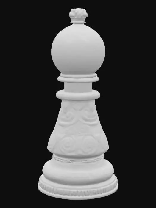 3D model for armored chess piece little round topped pawn 

