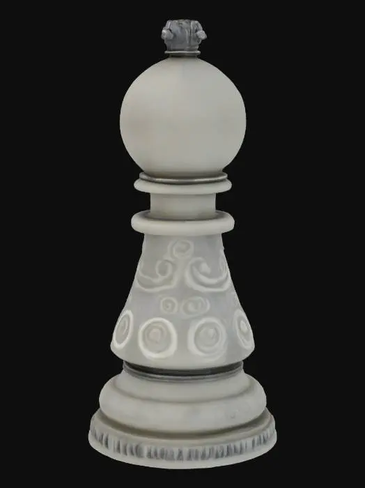 3D model for armored chess piece little round topped pawn 

