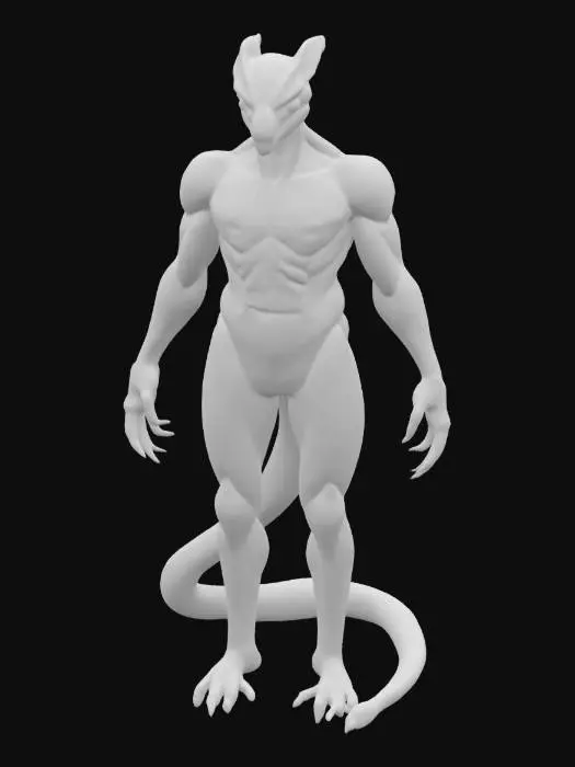 3D model for human snake hybrid
