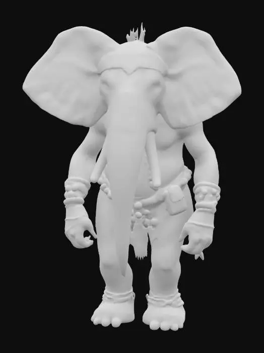 3D model for Elephant human hybrid 