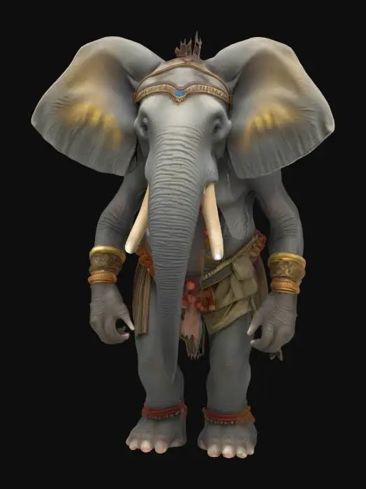 3D model for Elephant human hybrid 