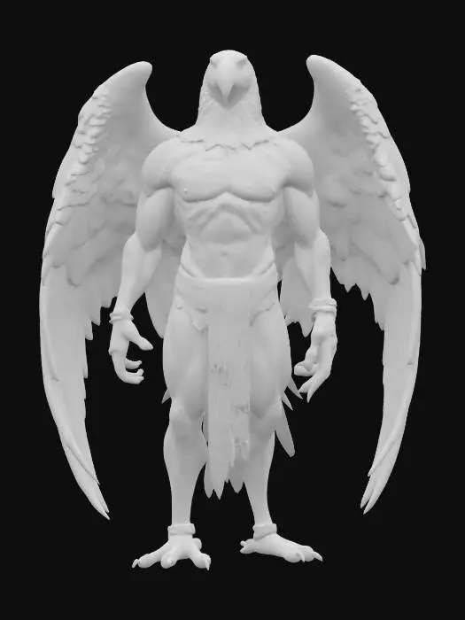 3D model for Hawk human hybrid 