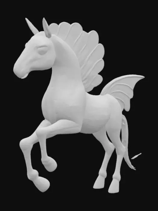 3D model for Sea Robin horse hybrid 