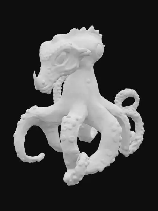 3D model for Octopus seahorse hybrid 