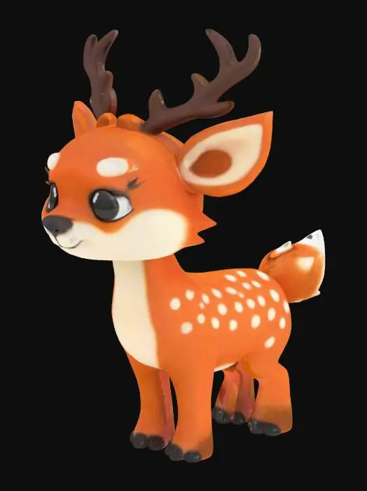 3D model for Deer red panda hybrid 