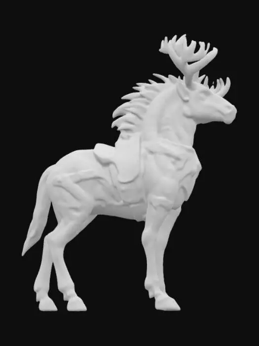 3D model for armadillo horse moose hybrid
