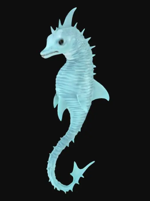 3D model for Shark Sea horse hybrid , #ocean#