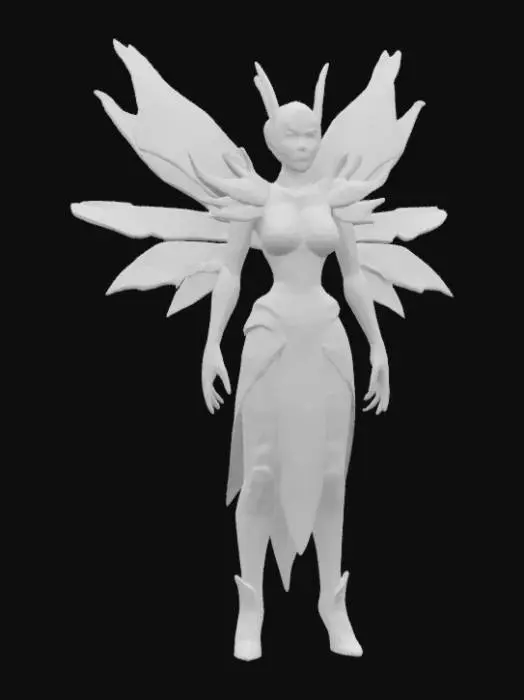 3D model for Mystical Dark Faerie