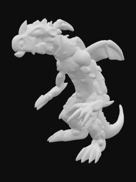 3D model for Azure Dragon Sketch, #SketchTo3D#