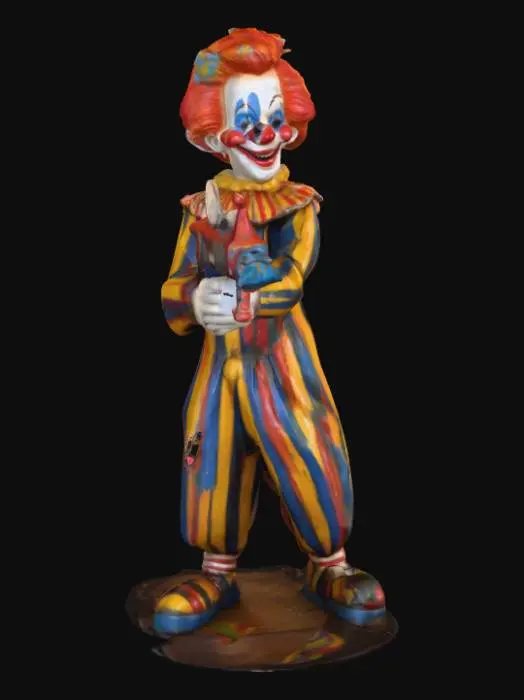 3D model for Clown with Toy Ray Gun