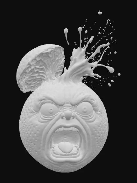 3D model for Citrus Outburst, #food#