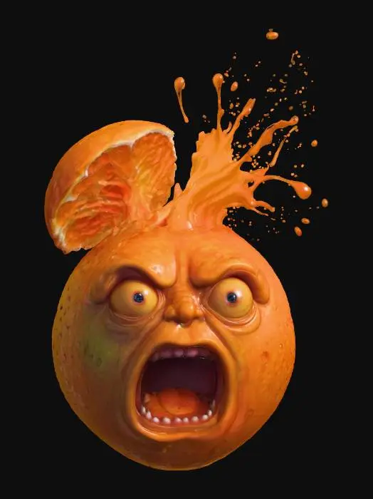 3D model for Citrus Outburst, #food#