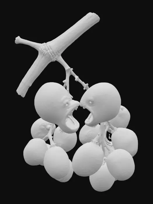 3D model for Grape Debate, #food#