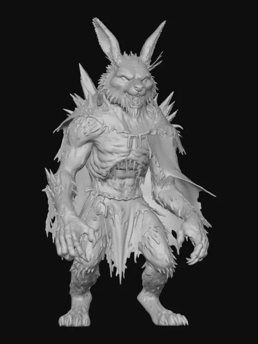 3D model for Frostbite Harefiend, #villain#