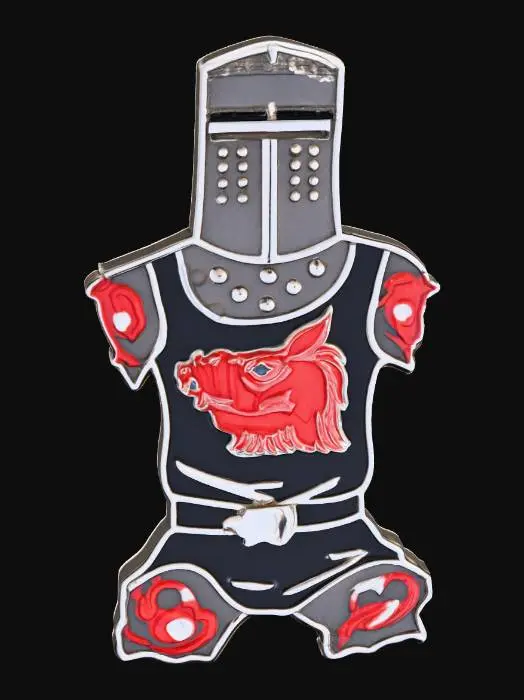 3D model for Kneeling Knight Enamel Pin, #Halloween2025#