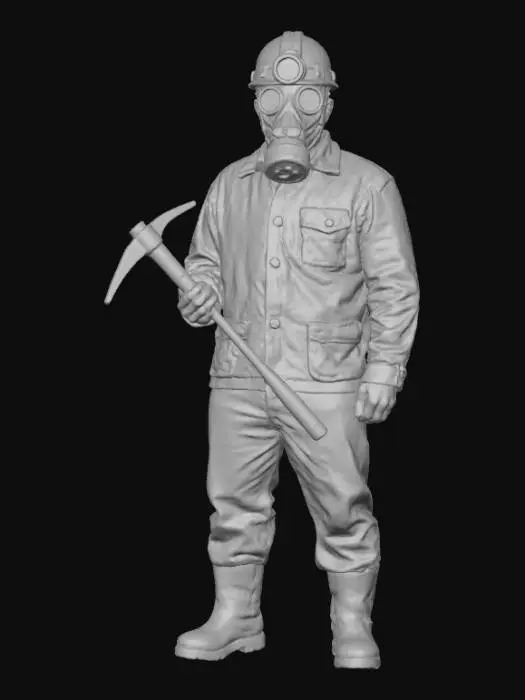 3D model for Coal Miner in Mask, #Halloween2025#