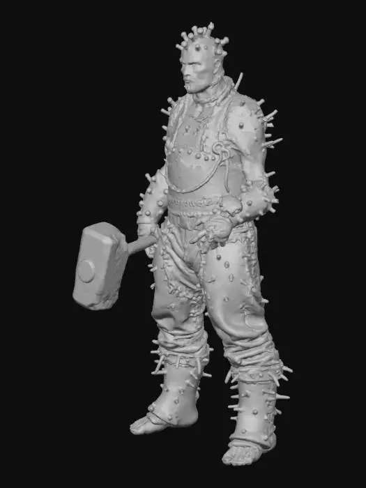 3D model for Warrior of Spikes, #Halloween2025#