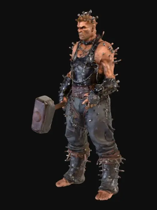 3D model for Warrior of Spikes, #Halloween2025#