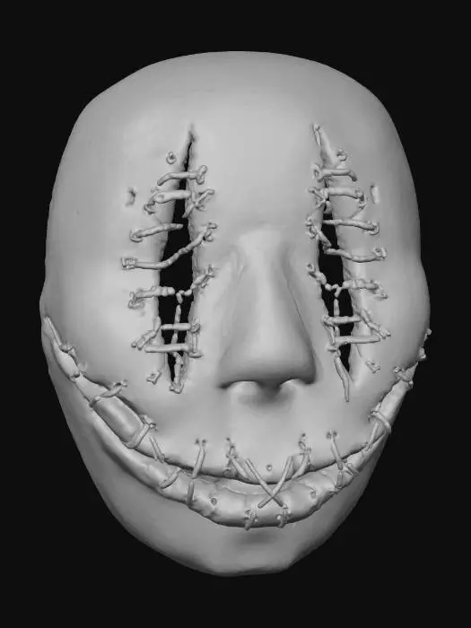 3D model for Stitched Mask, #Halloween2025#