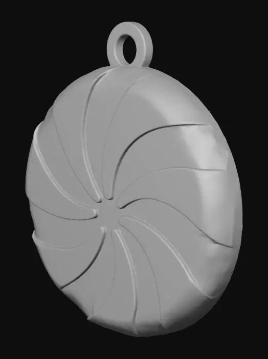3D model for Peppermint Swirl Ornament, #Christmas2025#