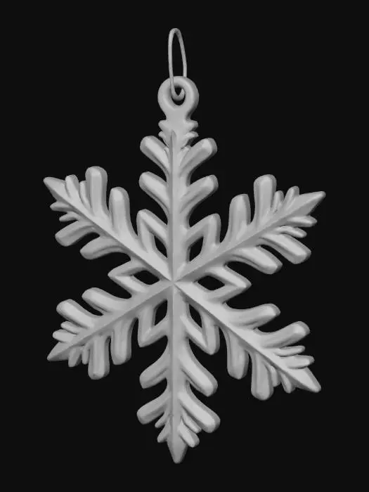 3D model for Wooden Snowflake Ornament, #Christmas2025#