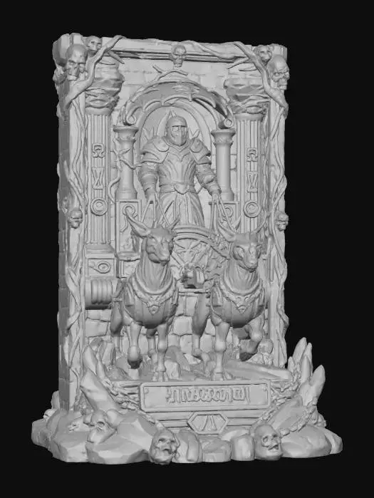 3D model for The Chariot Tarot VIII