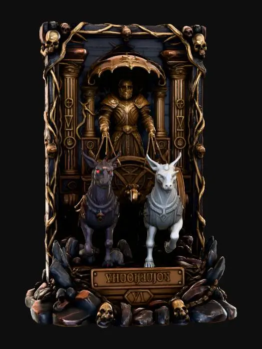 3D model for The Chariot Tarot VIII