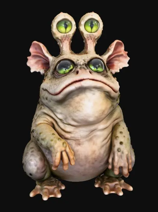 3D model for Alien Toad Creature
