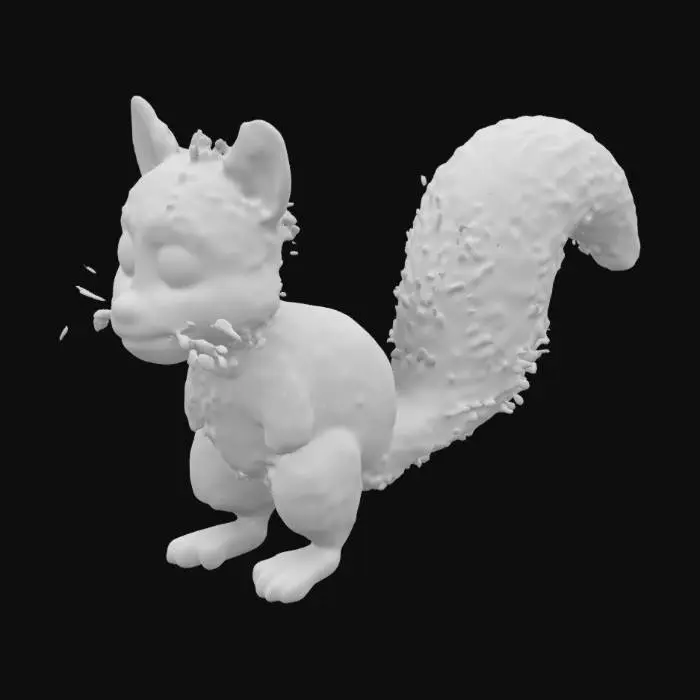 3D model for bonnet macaque with the tail and ears of a squirrel

