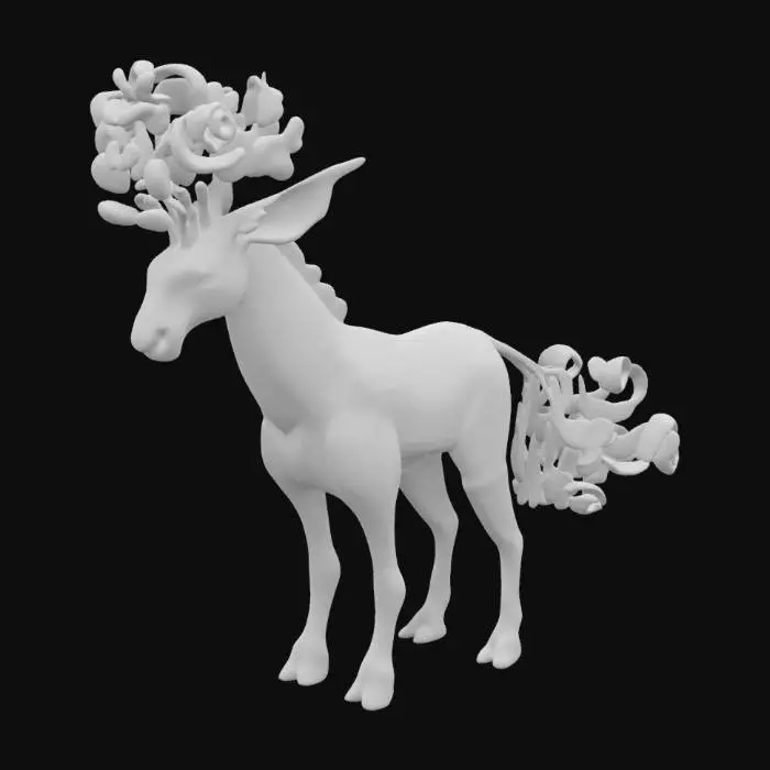 3D model for Floral Stag