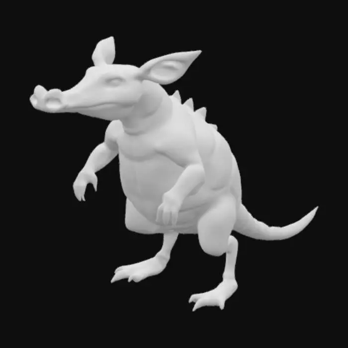 3D model for pig head armadillo body scorpion tail
