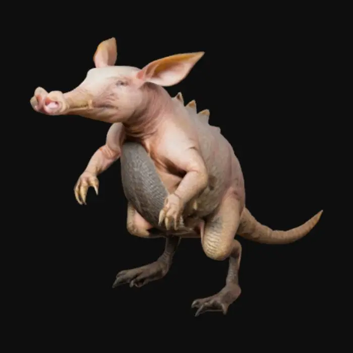 3D model for pig head armadillo body scorpion tail
