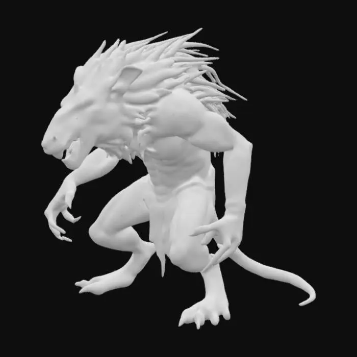 3D model for Rat, Lion, humanoid 