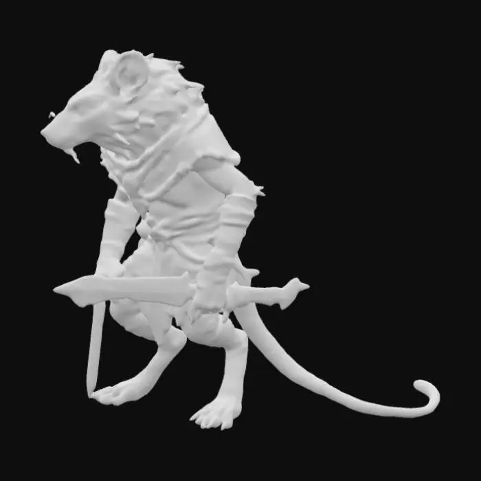 3D model for Rat, Lion, humanoid 