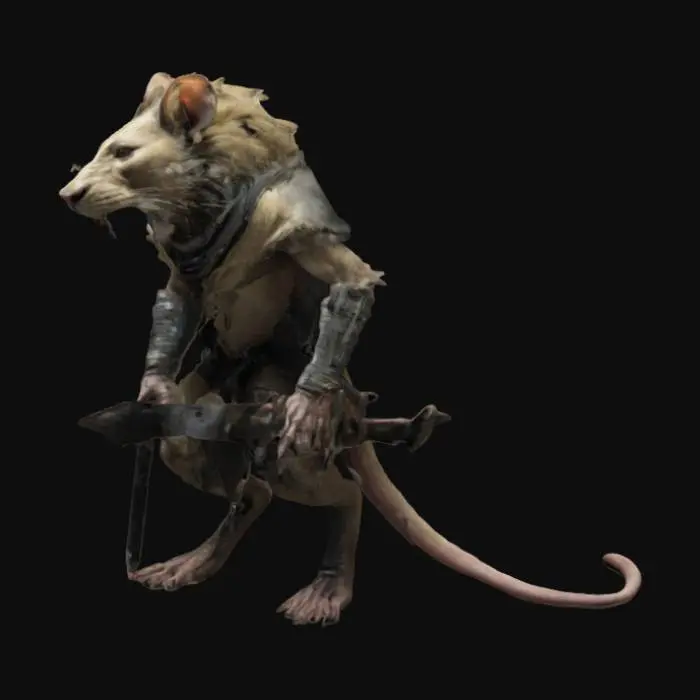 3D model for Rat, Lion, humanoid 