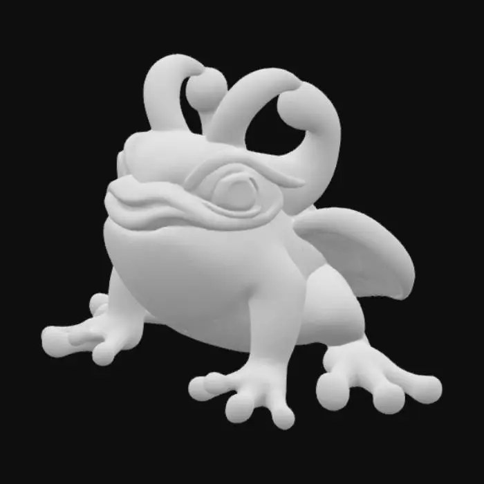 3D model for Leaf-Horned Toad