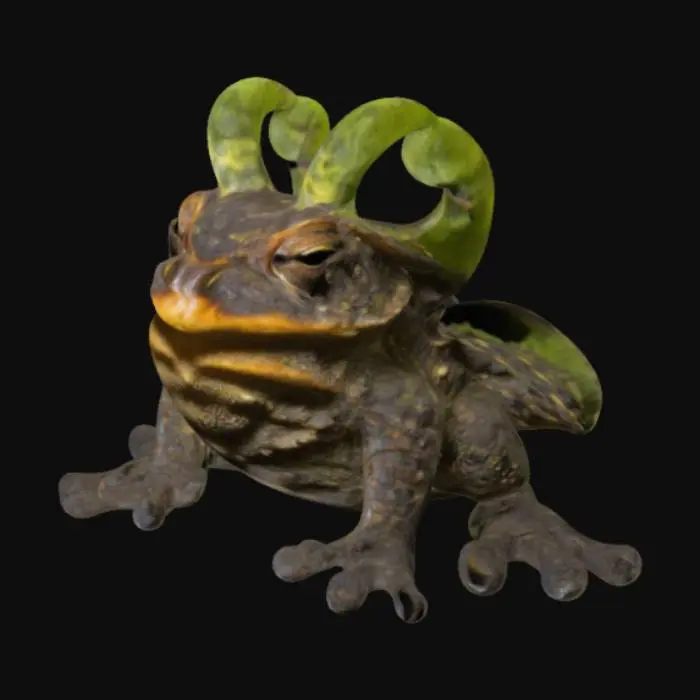 3D model for Leaf-Horned Toad