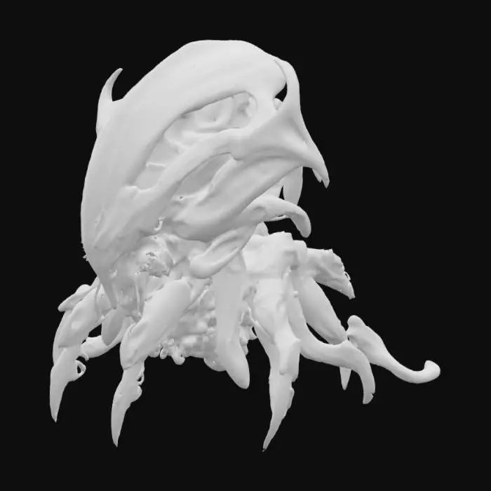 3D model for HR giger inspired coloring 