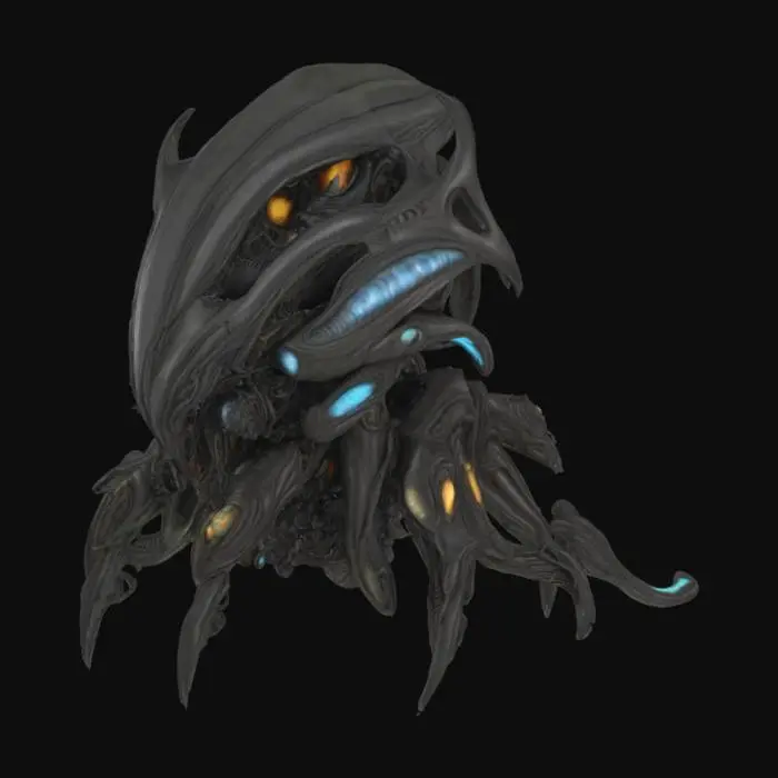 3D model for HR giger inspired coloring 