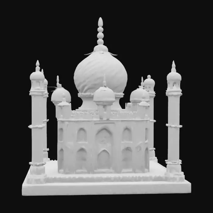 3D model for [India]#AroundTheWorld#, taj Mahal made out of candy, lollipops,gum drops, marshmallows 