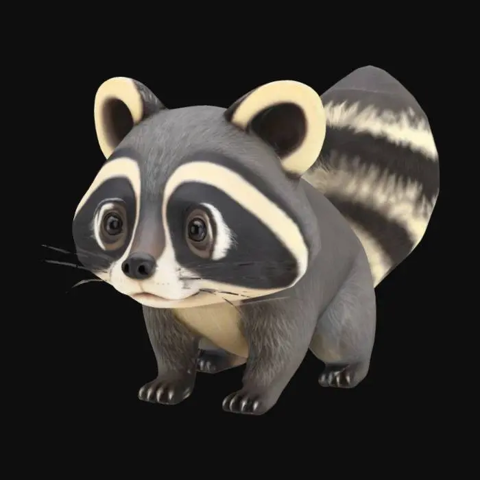 3D model for badger , racoon hybrid
