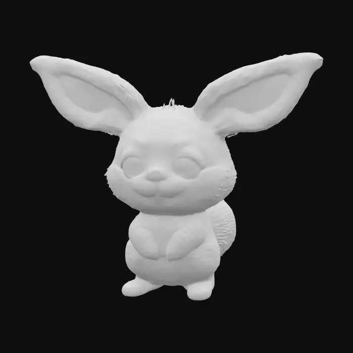 3D model for Bunny red panda hybrid 