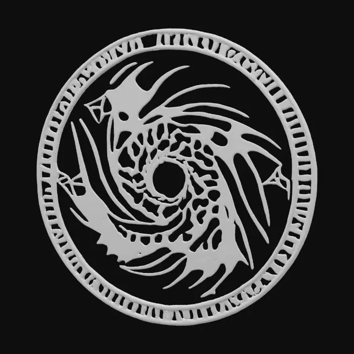 3D model for Infernal Spiral Sigil