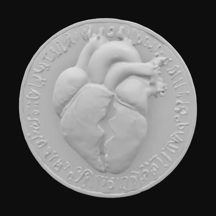 3D model for Broken Heart Emblem, #emblem#