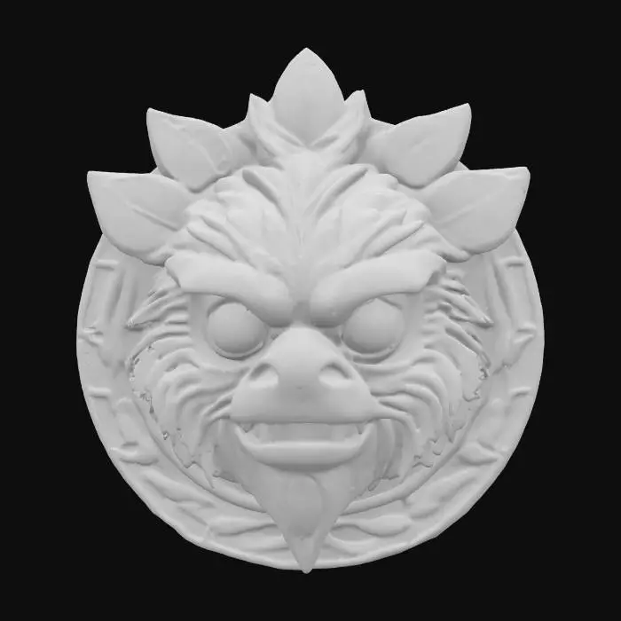 3D model for #emblem#, ewok emblem 