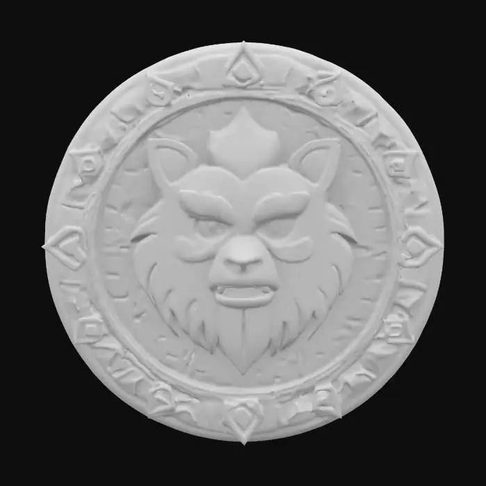 3D model for #emblem#, ewok emblem 