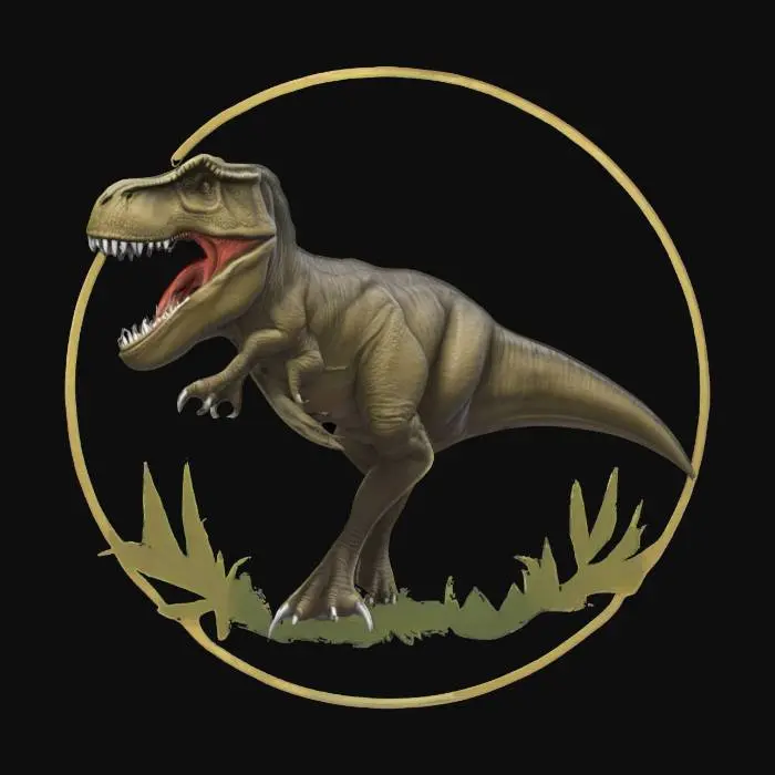 3D model for #emblem#, t-rex 