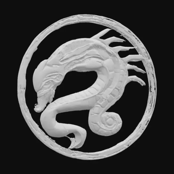 3D model for Sea Serpent Emblem, #emblem#