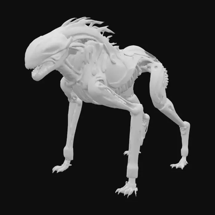 3D model for Hr giger alien dog