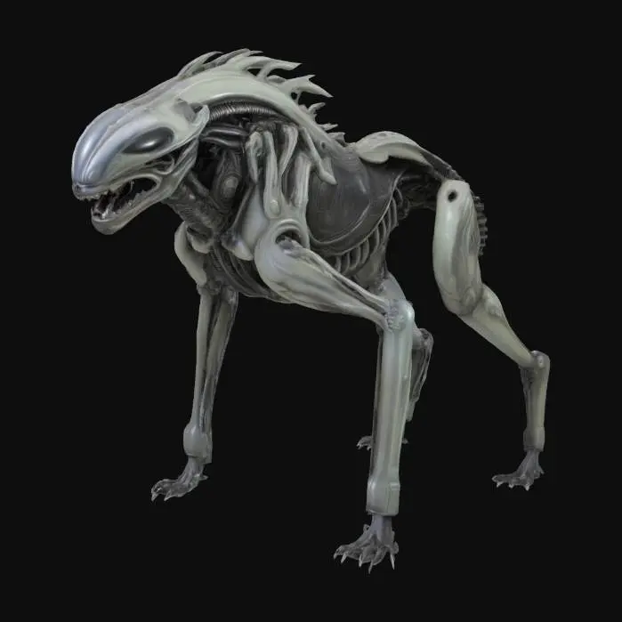 3D model for Hr giger alien dog